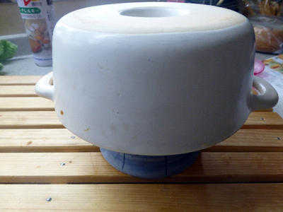 弥生　セラミックパン焼器【萬古焼】　シフォンケーキ