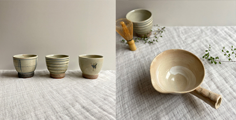 佐治陶器　和カップと茶道具