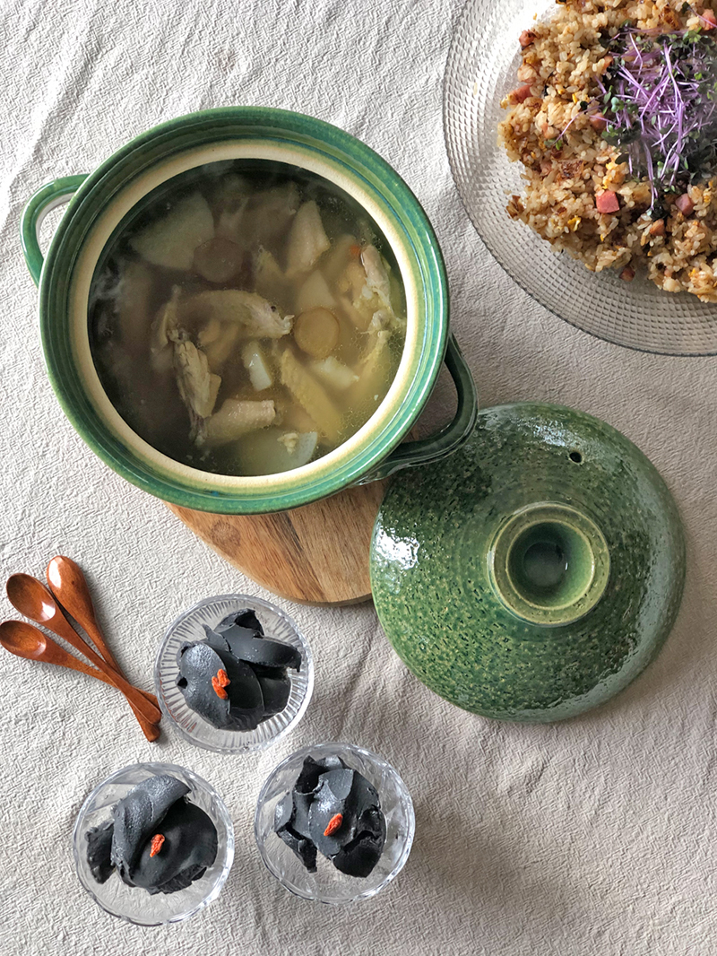 佐治陶器 伊賀焼 ごはん鍋 ５合炊き 緑彩 薬膳スープ
