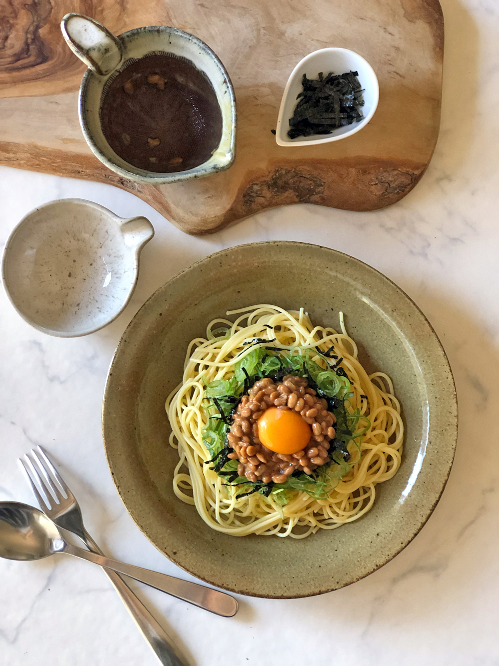 佐治陶器 納豆鉢 納豆パスタ