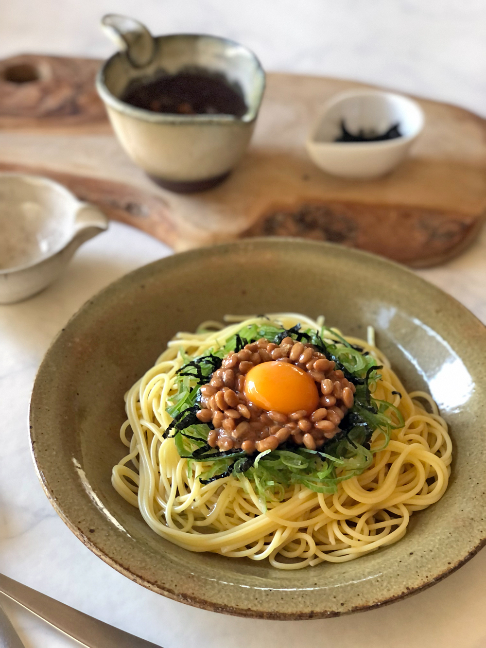 佐治陶器 納豆鉢 納豆パスタ